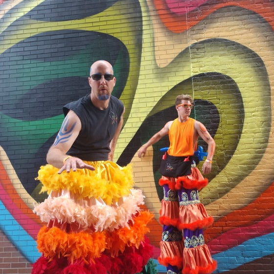 Stilt walking entertainment for events