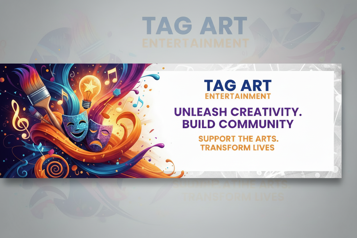 T.A.G. Art Company Fundraising Banner